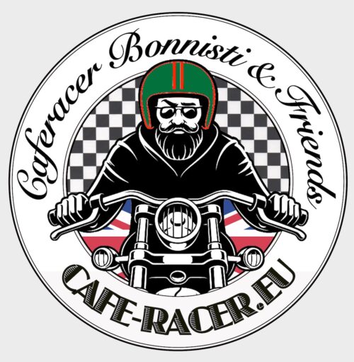 Cafe Racers & Friends - Green Motorcycle Riding with a distinct Vintage KICK